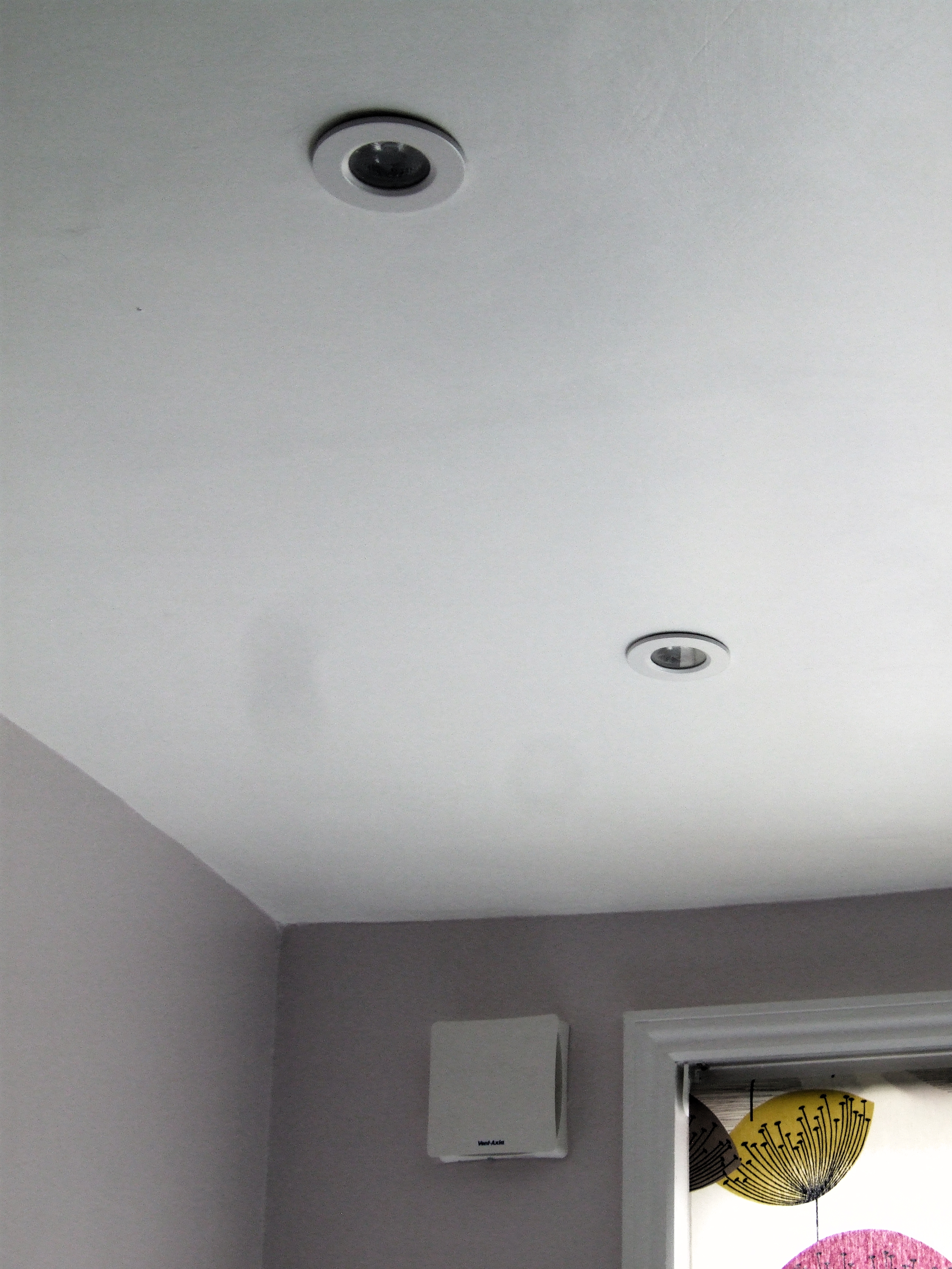 Vent axia silent extractor and LED downlights Richmond Bathrooms