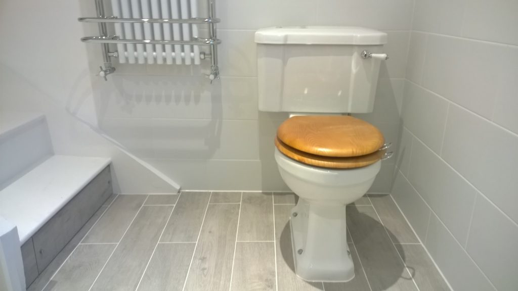 Picture of a Burlington Close coupled WC in a wet room