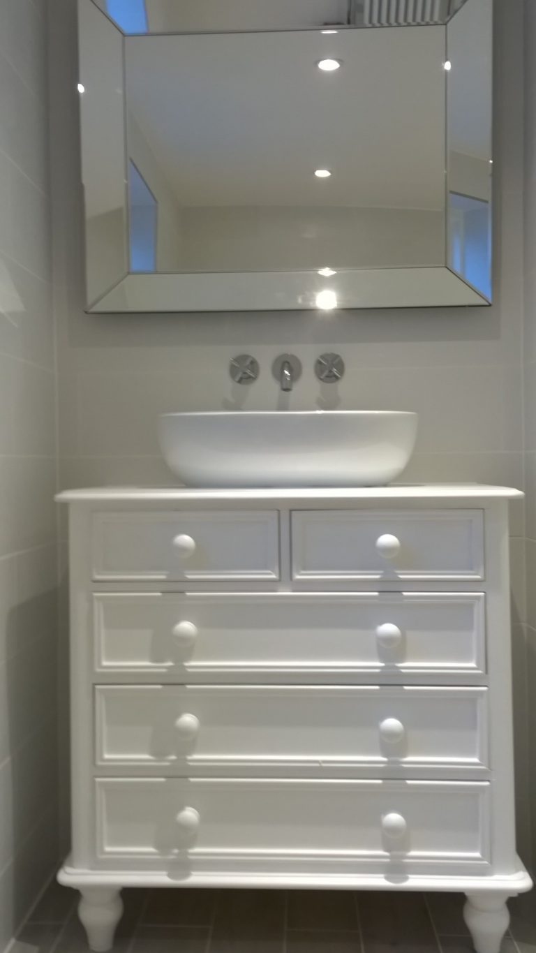 Reclaimed vanity unit
